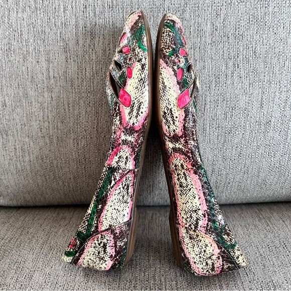 Aerin Atria-Monarch Snake Multi Color Flats Sz 6 - Picture 9 of 12